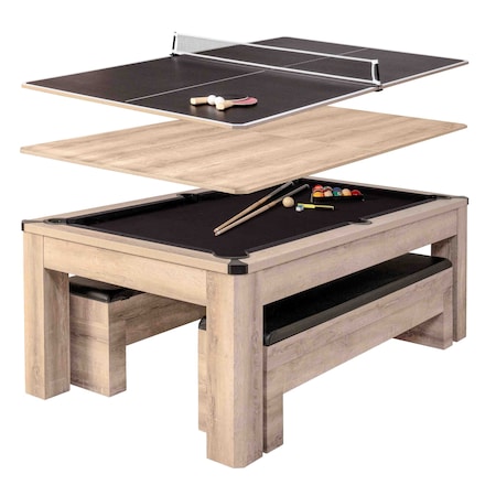 Atomic Hampton 3-in-1 Combo Table G05302W-TAN